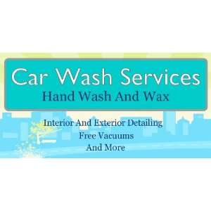  3x6 Vinyl Banner   Car Wash Service 