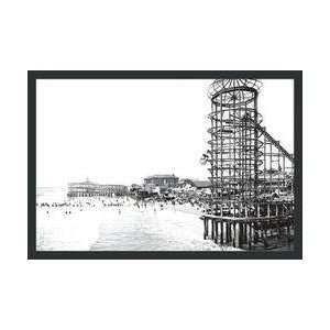 Amusement Park Long Beach California 28x42 Giclee on Canvas