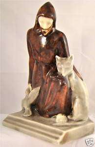 ROOKWOOD 7 1/2 ST. FRANCIS #6883 GLOSS BOOKEND c45  