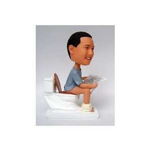  Personalized Man on Toilet Bobblehead