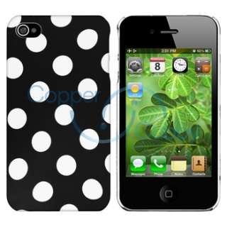   Dot Case+Privacy Filter Screen Protector Guard For Apple iPhone 4 4S
