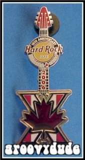 NIAGARA FALLS Hard Rock Cafe HRC Logo CANADA Guitar Pins ~ 10TH 