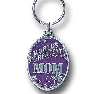  Pewter Key Ring   Worlds Greatest Mom
