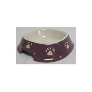 PACK PAW PRINT NO TIP DISH, Color PURPLE; Size 5 INCH (Catalog 