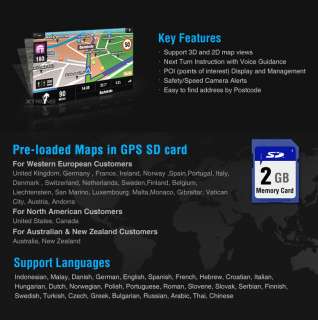 XTRONS D711G 7 1 DIN CAR DVD PLAYER GPS HD SCREEN IPOD TV USB SD 3D 
