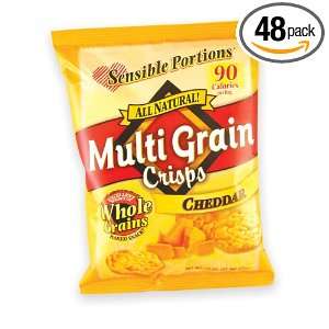 Sensible Portions Multi Grain Crisps, 90 Calories, Cheddar, 0.75 Ounce 
