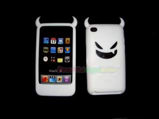 White Devil Silicone Case for iPod Touch 4th Gen 4G 4  