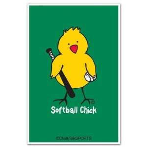  Softball Chick Decal