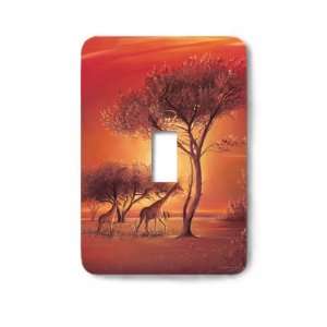  Safari Sun Giraffes Decorative Steel Switchplate Cover 
