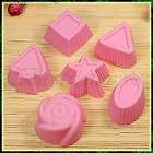   Rose Star Oval Triangle Square Arrow Chocolate Muffin Cup Cake Mold