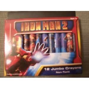  Iron Man 2 Jumbo Crayons (12) Toys & Games