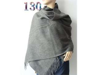 Womens solid100%4 ply Cashmere Scarf Shawl Wrap 130  