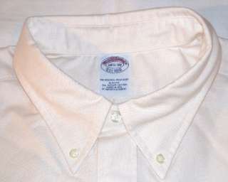 Brooks Brothers Mens Ivory Oxford Shirt New without tags  