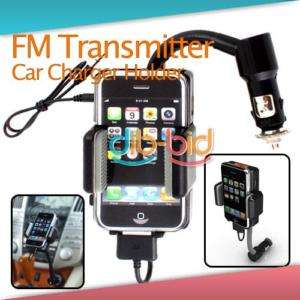 FM Transmitter Car Charger Holder iPhone 4G iPod Touch  
