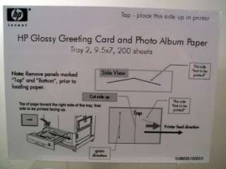   GREETING CARD & PHOTO ALBUM PAPER 9.5 X 7 NIB 200 SHEETS  