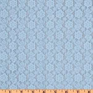  56 Wide Lace Floral Light Blue Fabric By The Yard Arts 