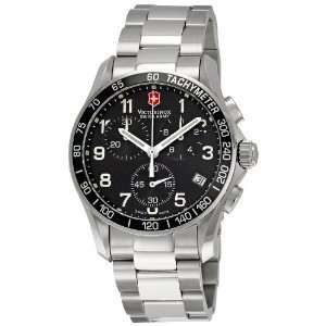 Victorinox 241122 Swiss Army Mens Classic Chrono Black Dial Watch NEW 