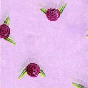  Tissue Paper with Rose on Purple  20x24  60 Sheet