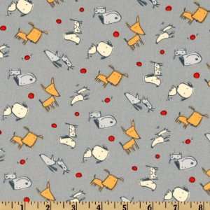  Boys Will Be Boys Dogs Toss Grey Fabric By The Yard Arts 