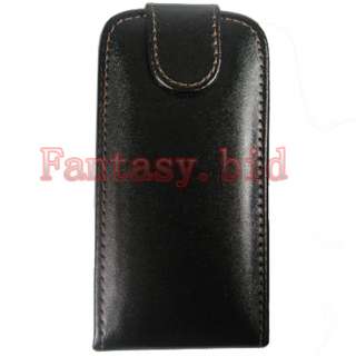 NEW LEATHER POUCH CASE COVER+ 3x protector FOR NOKIA C6  