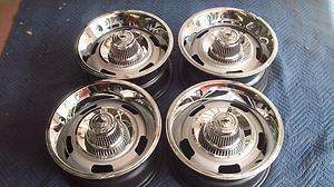 CHEVY RALLY WHEELS SET OF 4 GM 15X7 FW CODE REAL NICE  