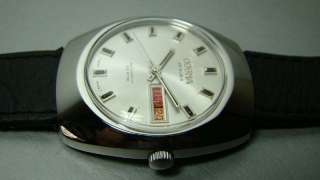 SUPERB VINTAGE BENRUS AUTOMATIC DATE MENS WRIST WATCH OLD USED ANTIQUE 