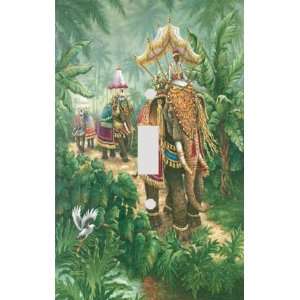  Bombay Elephants Decorative Switchplate Cover