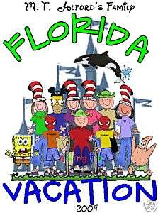 Disney Florida Universal Family vacation shirts X 9  