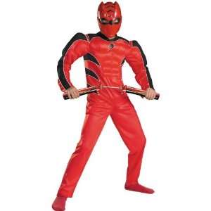  Boys Jungle Fury Red Ranger Muscle Costume   Power Rangers 