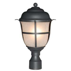   Gorgeous Black Finished Outdoor Post Column Light