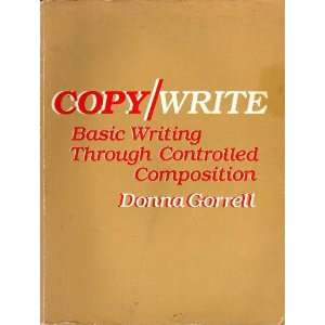  Copy/write, basic writing through controlled composition 
