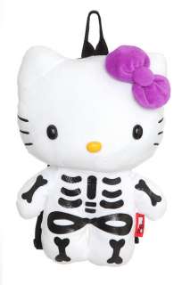 Hello Kitty Skeleton Plush Backpack  