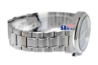 SEIKO SSB007 Chronograph Black Dial Steel Men Watch New  