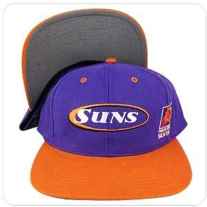   phoenix suns purple orange under visor / bill snapback hat cap Sports