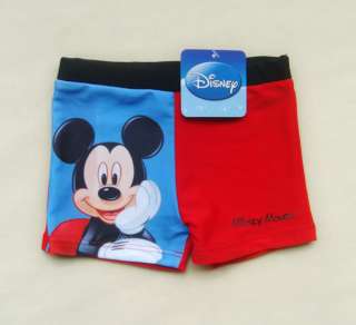 Boys Disney Mickey Mouse Swimsuit Swimwear Swim Trunks Shorts Size 2 4 