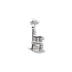 Rocking Chair Charm   Sterling Silver