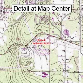 USGS Topographic Quadrangle Map   Bothell, Washington (Folded 