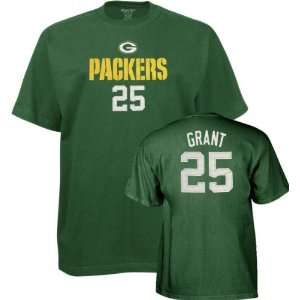   Reebok Name and Number Green Bay Packers T Shirt