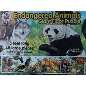  Endangered Animals Giant Floor Puzzle Toys & Games