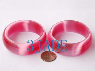 63mm*25mm Pink Opal / Cat Eye Bangle Bracelet  