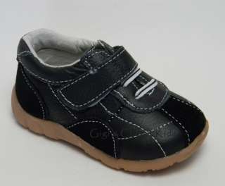 New Baby Infant Toddler Boys Black Shoes Sneakers Sizes 2 3 4 5 6 
