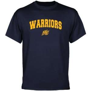   College Warriors Navy Blue Logo Arch T shirt