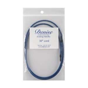  Denise Interchangeable Knit & Crochet Long Cord 30 Blue 