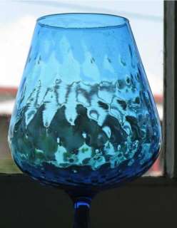   Art Glass Candy Jar Globe Snifter Vase Mid Century Modern    