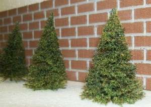 18 HO scale scratch built PINE TREES for model railroad  