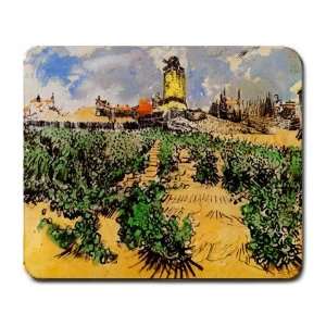   Mill of Alphonse Daudet at Fontevielle By Vincent Van Gogh Mouse Pad
