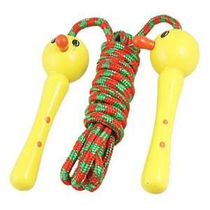  Como Yellow Duck Shaped Wooden Handle Red Green Skipping 