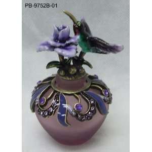  Purple Hummingbird Perfume Bottle 4H   PB1045