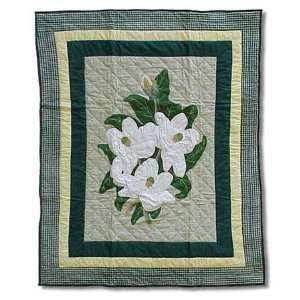  Magnolia Blossoms Throw Blanket