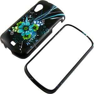  Blue Green Flowers Protector Case for Samsung Stratosphere 